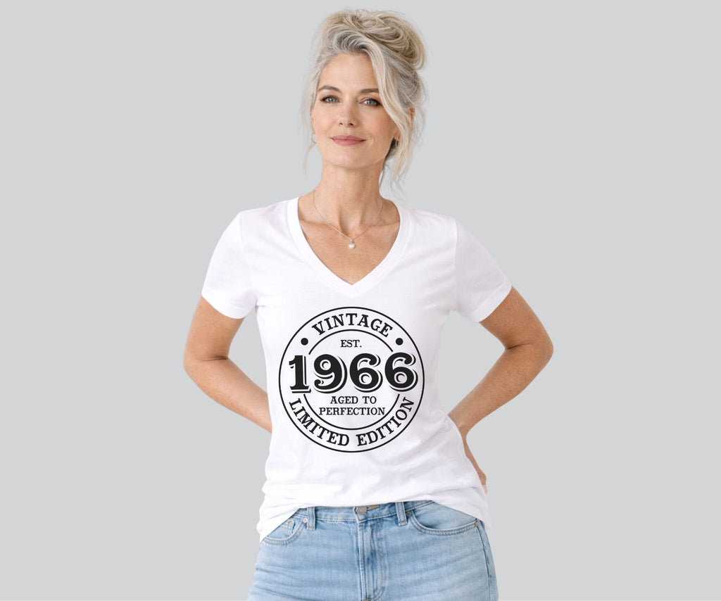 1966 60th Birthday V Neck Shirt