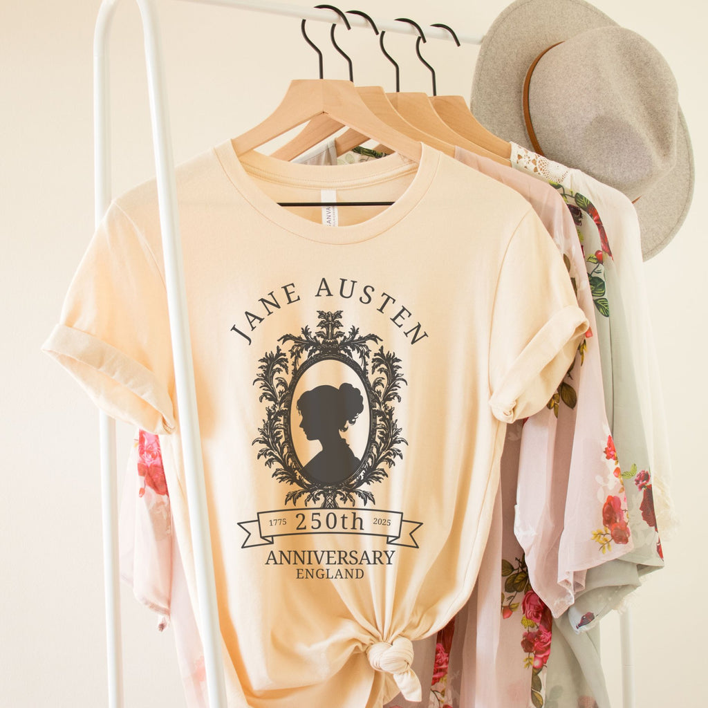 Jane Austen 250th Anniversary Tee — Regency Silhouette Graphic Shirt