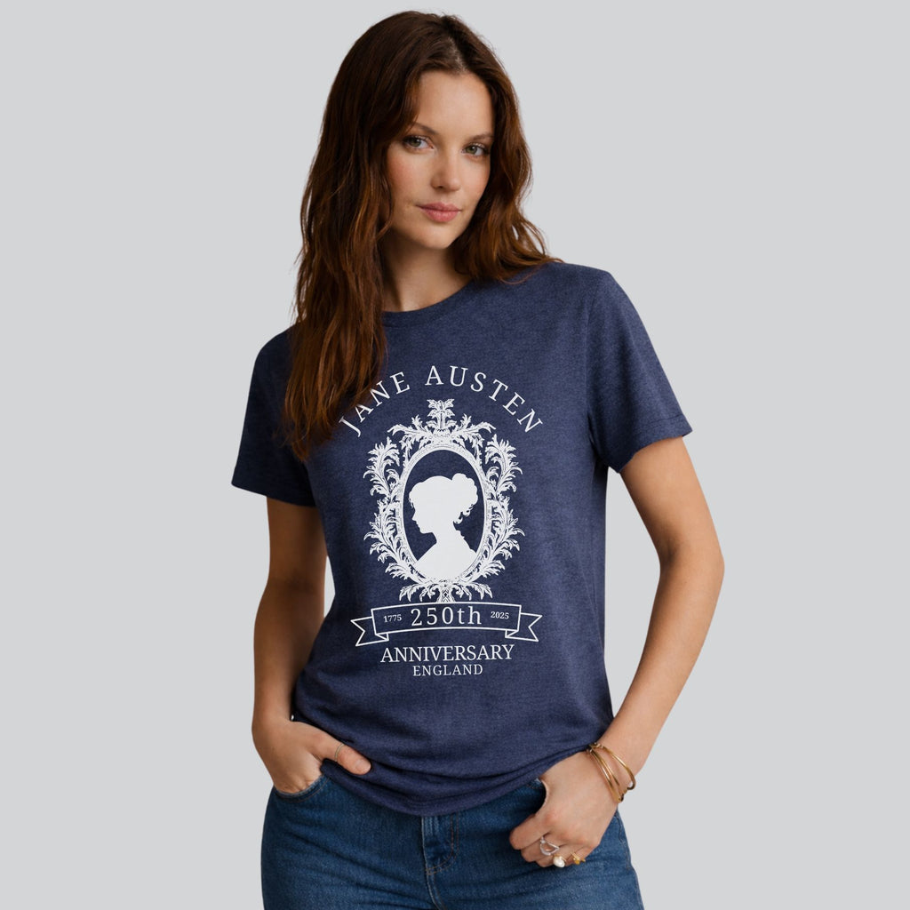Jane Austen 250th Anniversary Tee — Regency Silhouette Graphic Shirt